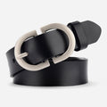 Ceinture En Cuir Noir Femme