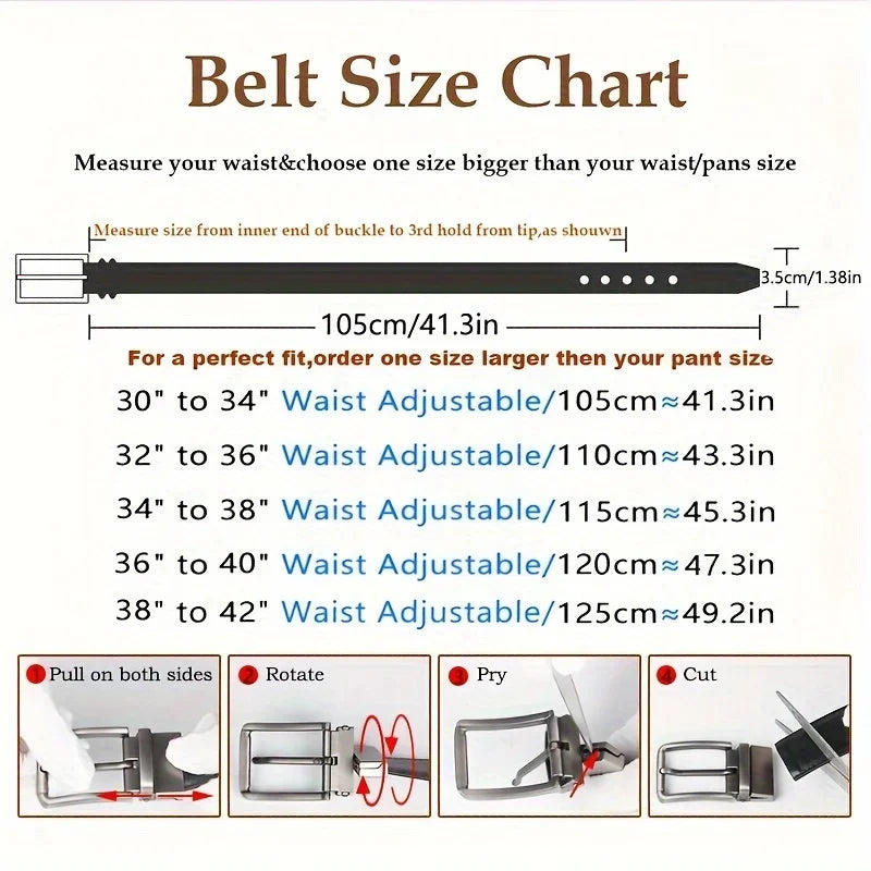 Ceinture Cuir Réversible Homme