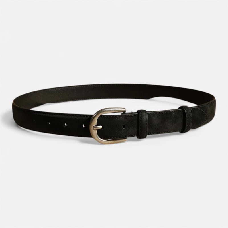 Ceinture Daim Noir Femme