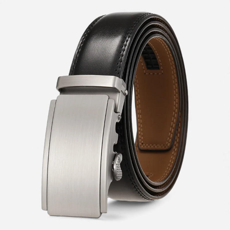 Ceinture Homme Cuir Noir Costume - Automatique
