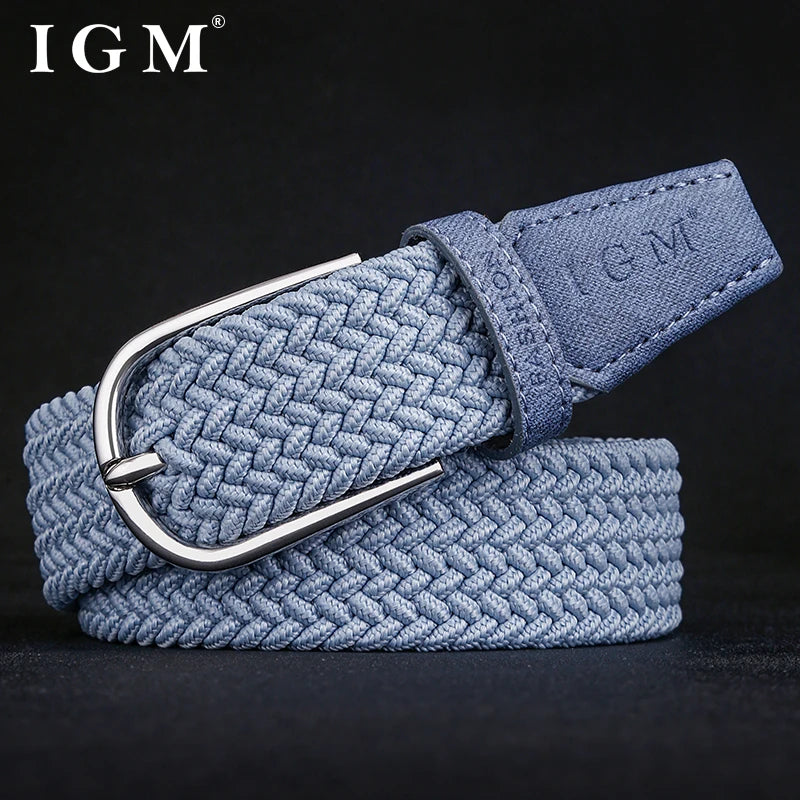Ceinture Tressée Bleue