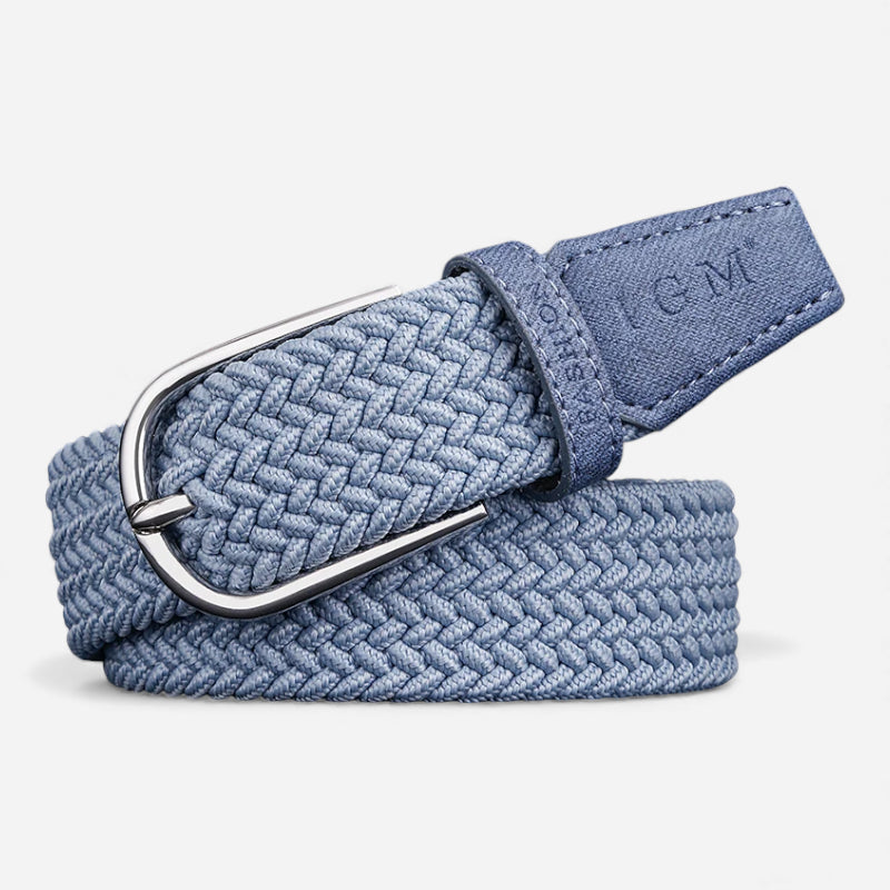 Ceinture Tressée Bleue