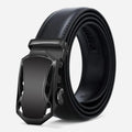 Ceinture Automatique Cuir Noir Sans Trou Design Homme