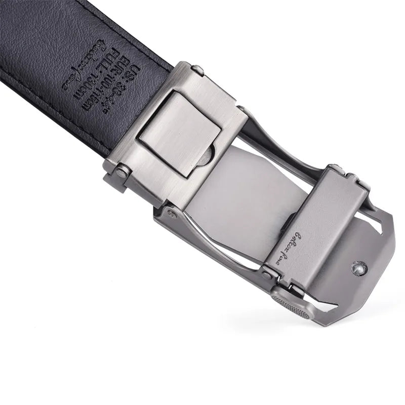 Ceinture Noire Vernis Homme