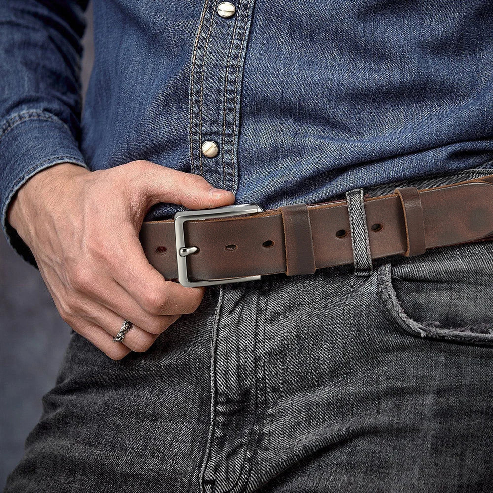 Ceinture Homme En Cuir Véritable