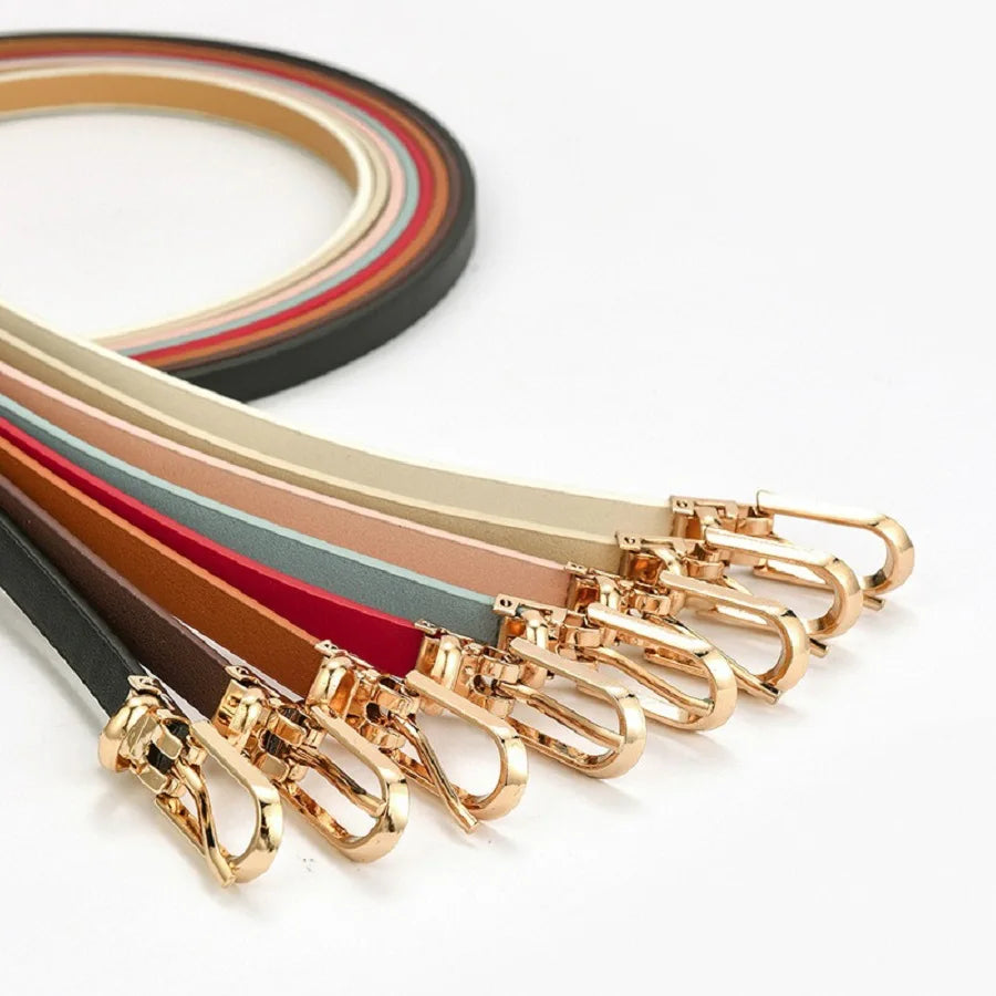 Ceinture Fine Rouge Femme