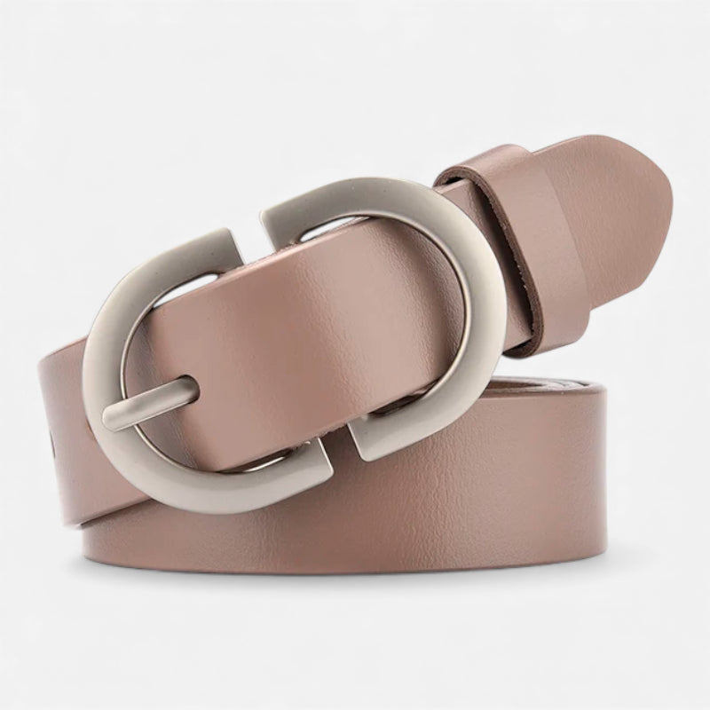 Ceinture Cuir Taupe Femme