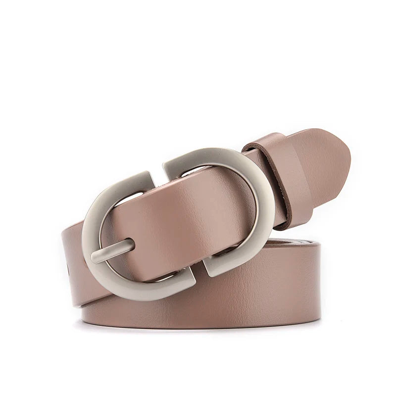 Ceinture Cuir Taupe Femme