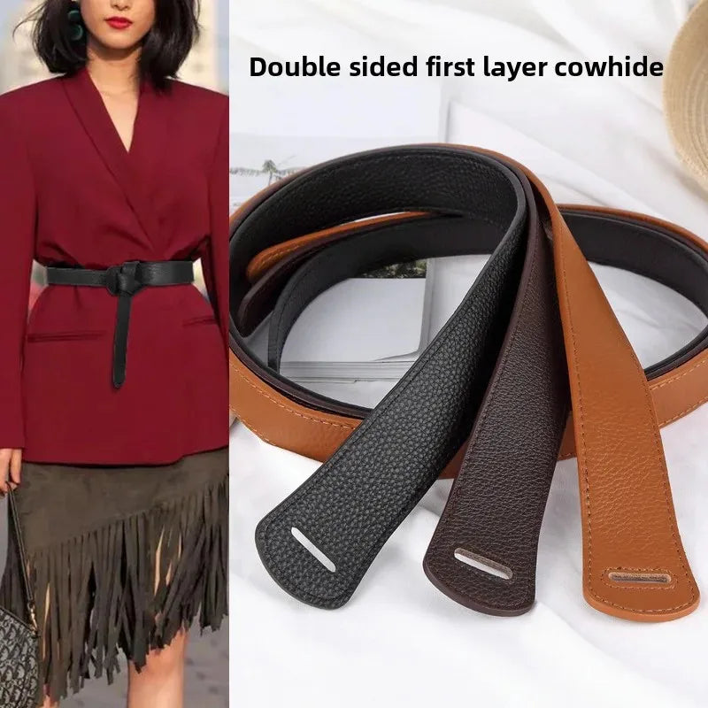 Ceinture Femme À Nouer Rouge