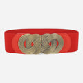 Ceinture Large Elastique Femme Rouge