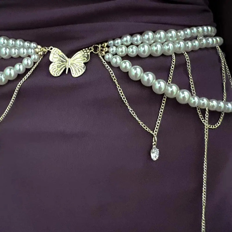 Ceinture En Perles - 110 cm