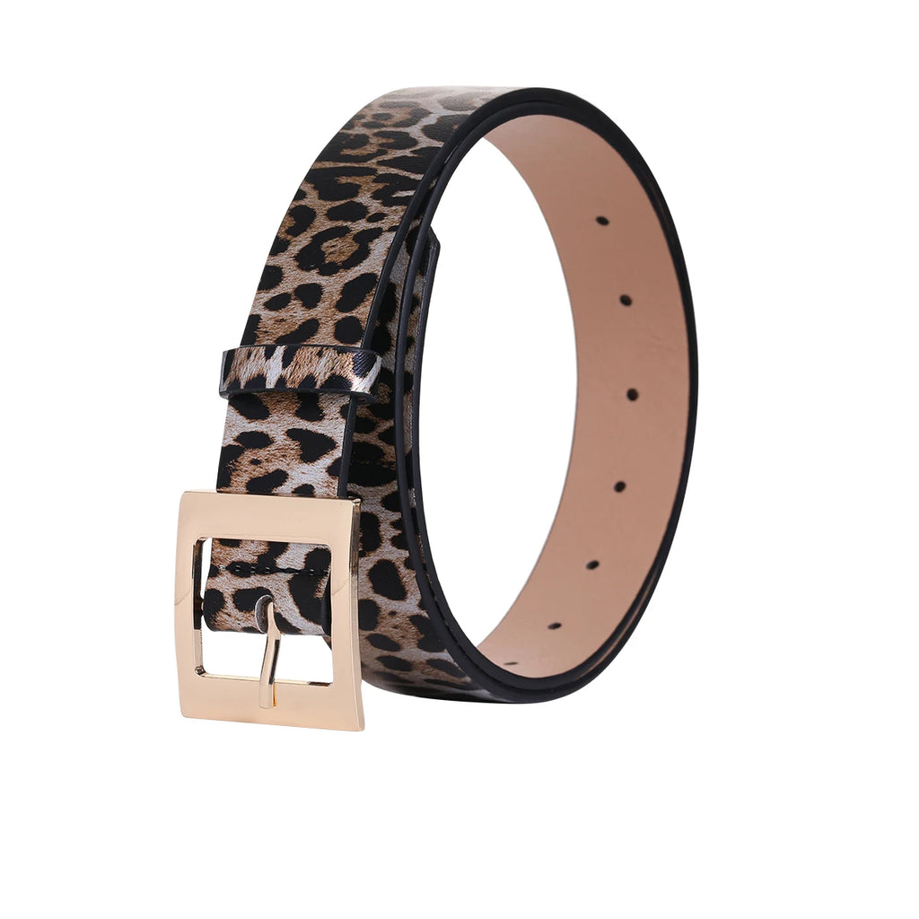 Ceinture Femme Léopard Cuir