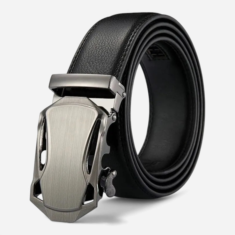 Ceinture Cuir Noir Homme Boucle Automatique