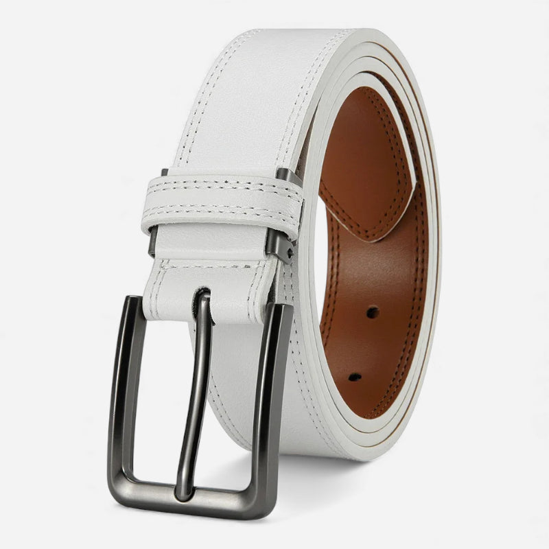 Ceinture En Cuir Blanche