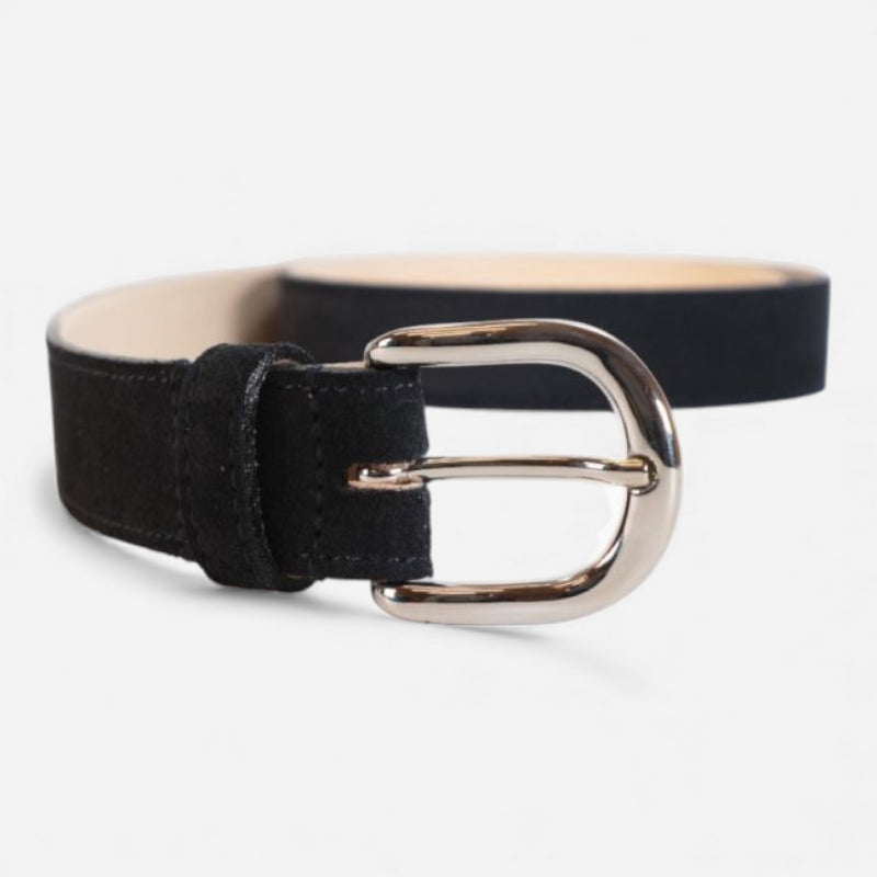 Ceinture Daim Noir Femme